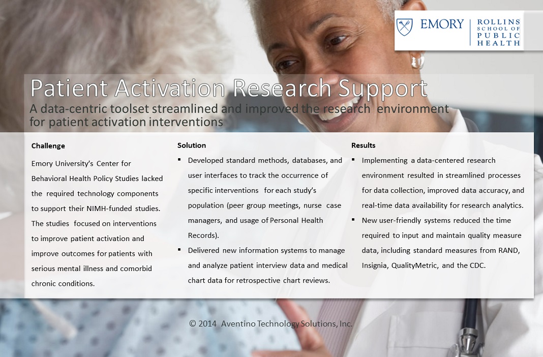 Case Study for Patient Activation Research