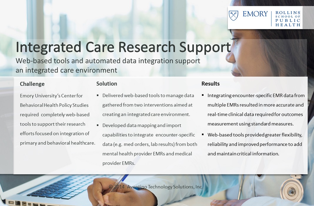 Case Study for Integrated Care Research